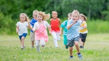 children running