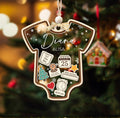 Baby 1st Christmas Ornament, Personalized Baby's First Christmas Ornament, Custom New Baby Gift CF64 - Kindlytoys