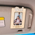 Custom Dad Photo Car Visor Clip, Father's Day Gift, Personalized Picture Frame, Gift for Papa dad Grandpa, Custom Visor Clip CV05 - Kindlytoys