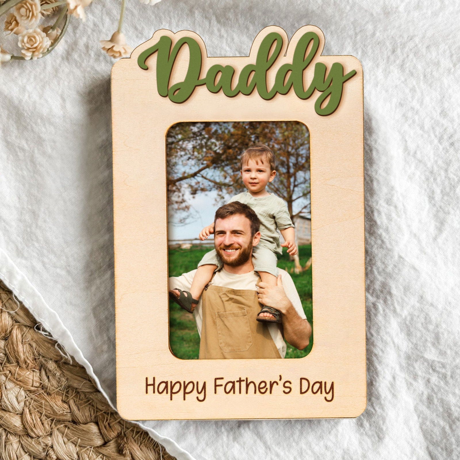 Custom Dad Photo Car Visor Clip, Father's Day Gift, Personalized Picture Frame, Gift for Papa dad Grandpa, Custom Visor Clip CV05 - Kindlytoys