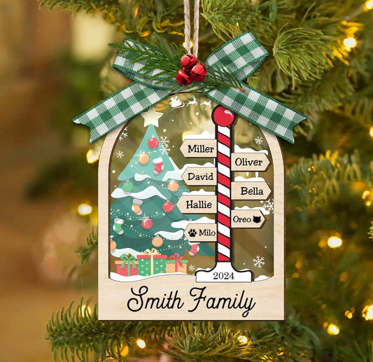 Family Christmas Ornament, Personalized Family Ornament 2024, Christmas Ornament CF90 - Kindlytoys