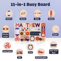 Montessori Busy Board for Toddlers - Wooden Activity Board to Inspire Play & Foster Early Development BB55 - Kindlytoys