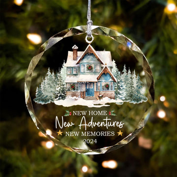 New Home New Adventures New Memories 2024, Christmas Ornament, New House Keepsake Gift, Homeowner Gift Ideas, Housewarming Gift, Christmas Tree Hanging Decoration GX06-9 - Kindlytoys