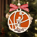 Personalized Basketball Ornament, Custom Basketball Wood Ornament 2 Layered CF432 - Kindlytoys
