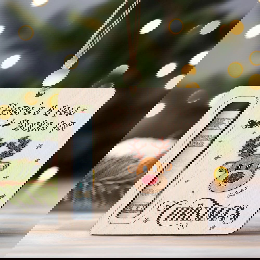 Personalized Christmas Money Holder, Here’s A Few Bucks for Christmas, Money Holder Tree Christmas Gifts, CF32 - Kindlytoys