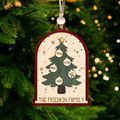 Personalized Christmas Tree Family Name Ornament, Custom Family Names Christmas Ornament CF189 - Kindlytoys