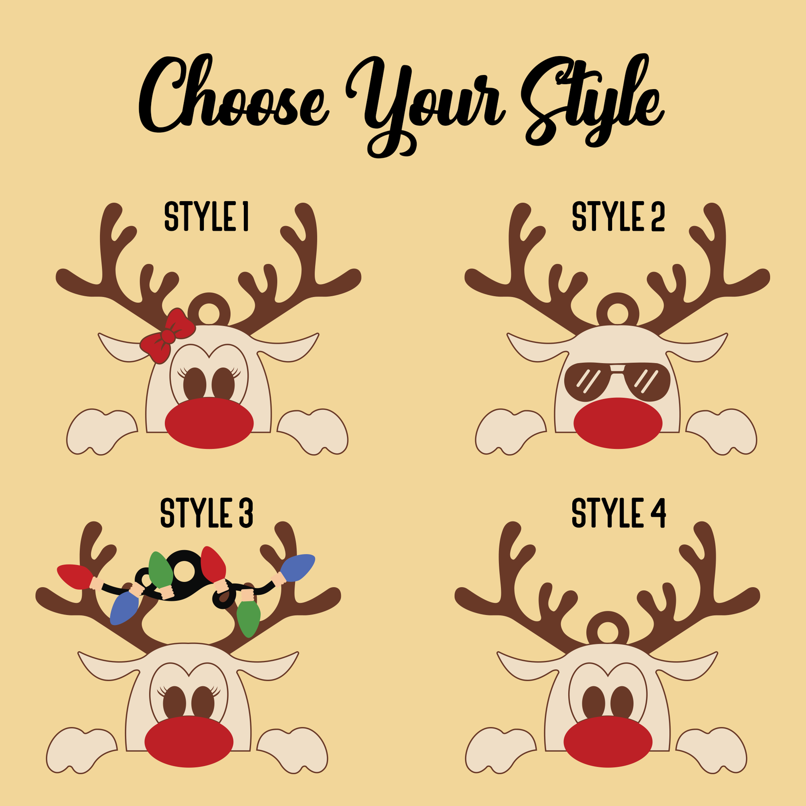 Personalized Cute Reindeer Christmas Money Holder Ornament, Here’s A Few Bucks for Christmas Money Holder Gifts MH50 - Kindlytoys