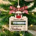 Personalized Cute Reindeer Christmas Money Holder Ornament, Here’s A Few Bucks for Christmas Money Holder Gifts MH50 - Kindlytoys
