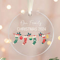 Personalized Family Christmas Ornament 2024 – Custom Family & Pet Ornament AV03-12 - Kindlytoys