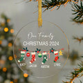 Personalized Family Christmas Ornament 2024 – Custom Family & Pet Ornament AV03-12 - Kindlytoys