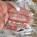 Personalized Family Christmas Ornament 2024 – Custom Family & Pet Ornament AV03-12 - Kindlytoys