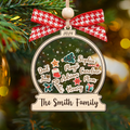 Personalized Family Christmas Ornaments, Custom Family Names Christmas Tree Decorations CF220 - Kindlytoys
