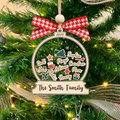 Personalized Family Christmas Ornaments, Custom Family Names Christmas Tree Decorations CF220 - Kindlytoys