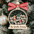 Personalized Family Christmas Ornaments, Custom Family Names Christmas Tree Decorations CF220 - Kindlytoys