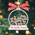Personalized Family Christmas Ornaments, Custom Family Names Christmas Tree Decorations CF220 - Kindlytoys