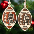 Personalized Football Christmas Ornament, Christmas Gift for Football Team, CF914 - Kindlytoys