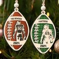 Personalized Football Christmas Ornament, Christmas Gift for Football Team, CF914 - Kindlytoys