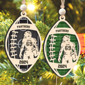 Personalized Football Christmas Ornament, Christmas Gift for Football Team, CF914 - Kindlytoys