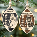 Personalized Football Christmas Ornament, Christmas Gift for Football Team, CF914 - Kindlytoys