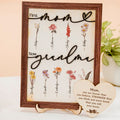 Personalized Grandma's Garden Vintage Sign,