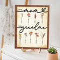 Personalized Grandma's Garden Vintage Sign,