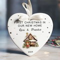 Personalized New Home Ornament - New Home Christmas Ornament - Wreath New House Ornament CY03-09 - Kindlytoys