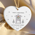 Personalized New Home Ornament - New Home Christmas Ornament - Wreath New House Ornament CY03-5-8 - Kindlytoys