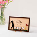 Personalized Plaque for Grandpa, Personalized Wooden Golf Sign, Custom Frame Father, Golf gifts for dad GP01 - Kindlytoys