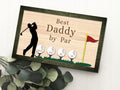 Personalized Plaque for Grandpa, Personalized Wooden Golf Sign, Custom Frame Father, Golf gifts for dad GP01 - Kindlytoys