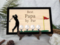 Personalized Plaque for Grandpa, Personalized Wooden Golf Sign, Custom Frame Father, Golf gifts for dad GP01 - Kindlytoys