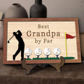 Personalized Plaque for Grandpa, Personalized Wooden Golf Sign, Custom Frame Father, Golf gifts for dad GP01 - Kindlytoys