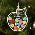 Personalized Teacher Christmas Ornament, 4D Shaker Teacher Gifts, Teacher Ornament, Teacher Appreciation Thank You Gifts KT03 - Kindlytoys