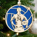 Personalized Volleyball 2 Layered Wooden Ornament, Custom Name Number Volleyball Player Christmas Ornament, CF930 - Kindlytoys