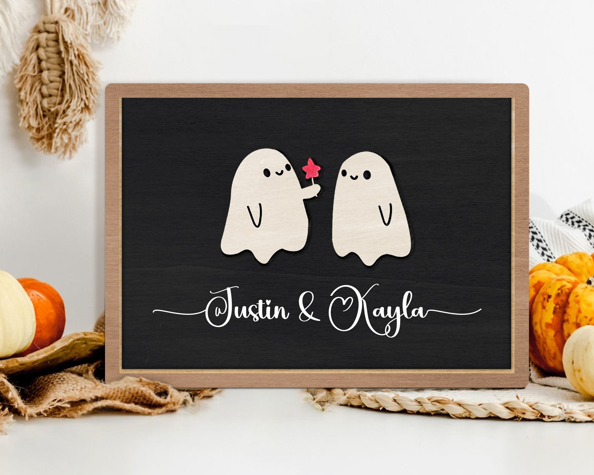 Personalized Halloween Couple Sign, Couple Decor, Personalized Gifts, Custom Couple Gift,  Boo Wooden Sign, Couple Gifts | KindlyToys