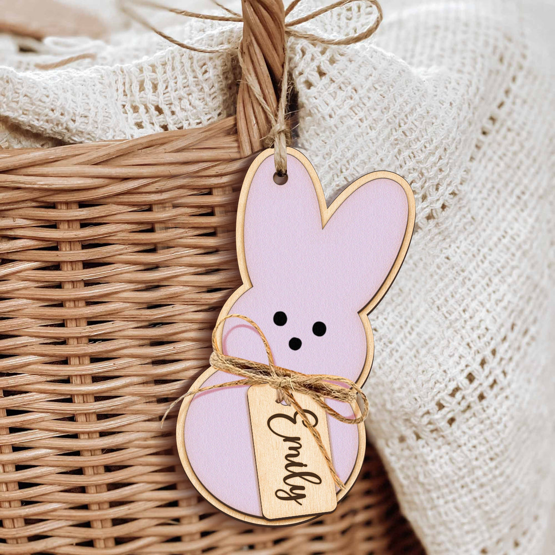 Custom 3D Easter Tag, Custom Easter Basket Tag, Personalized Easter Tag, Easter Bunny Name Tag, Easter Place Card, Spring Name Tag, Easter Gift VN12