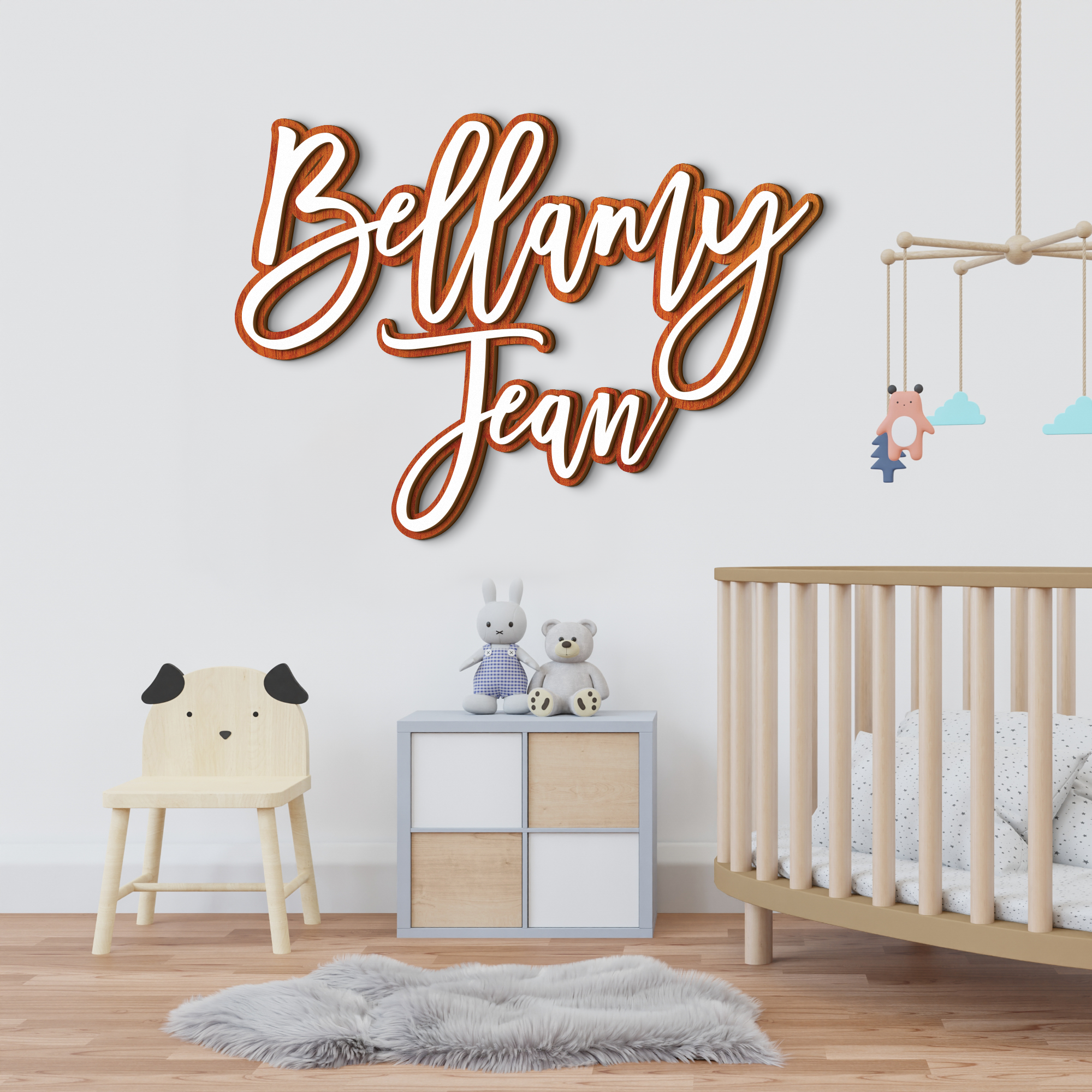 Personalized Wooden Name Sign for nursery Wall letters Customized Name Sign Baby Room Decor, Baby Nursery Name Sign, Custom 3D Name Sign NA22