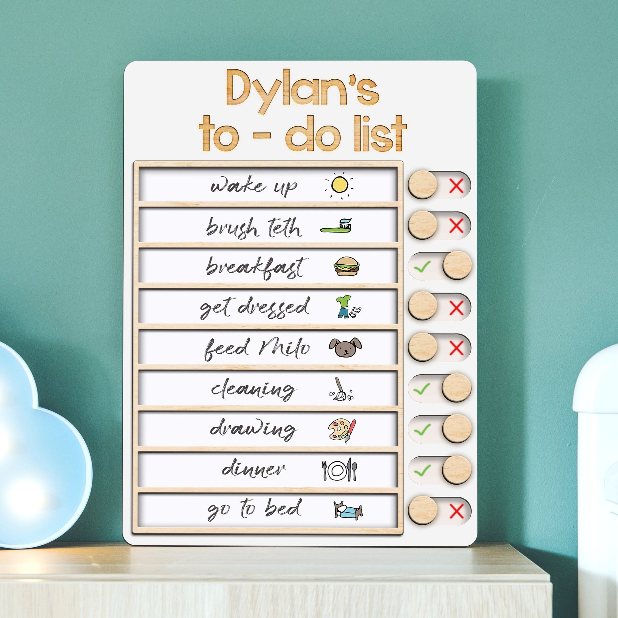 Daily Routine Chart, Morning and beadtime routine chart, daily routine chore chart by age, Sliding routine chart, PR11