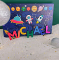 Astronaut Personalized Name Puzzle For Kids, Personalized Wooden Puzzle, name puzzles for toddlers, Birthday Gifts for Baby, First christmas gifts idea for kids NP31 - Kindlytoys
