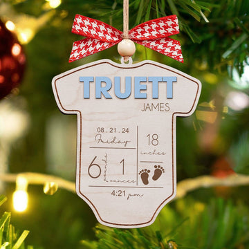 Baby's First Christmas Ornament 2024, Newborn, New Baby Gift CF05 - Kindlytoys