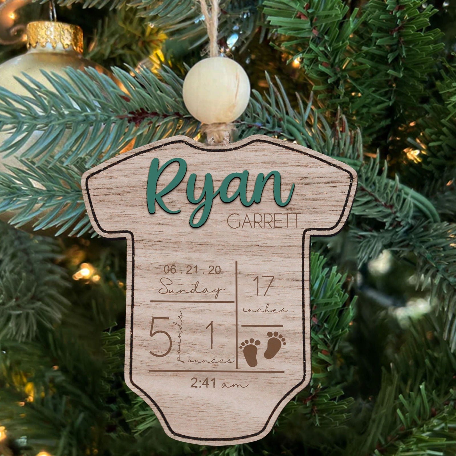 Baby's First Christmas Ornament 2024, Newborn, New Baby Gift CF05 - Kindlytoys