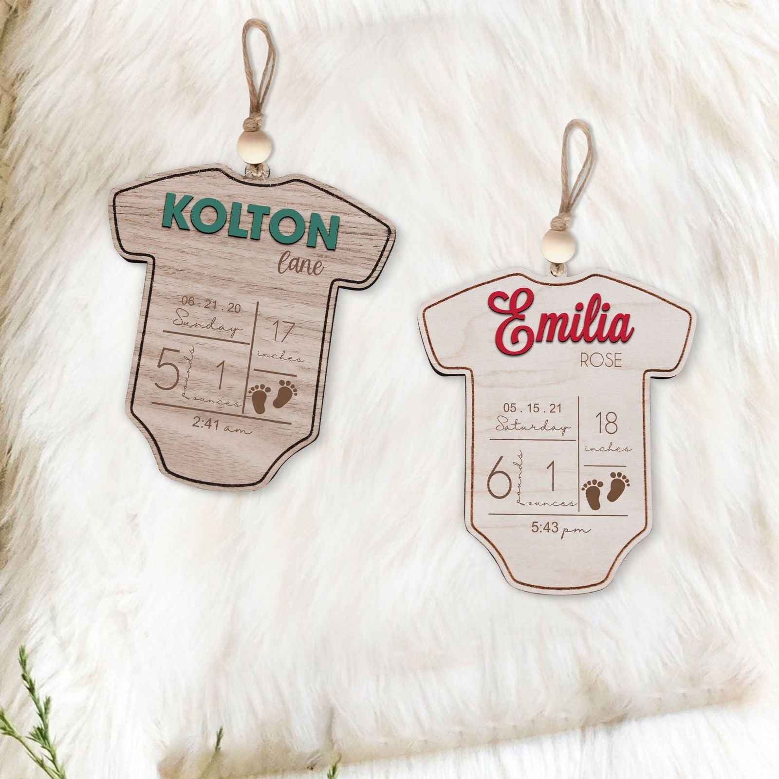 Baby's First Christmas Ornament 2024, Newborn, New Baby Gift CF05 - Kindlytoys