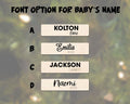 Baby's First Christmas Ornament 2024, Newborn, New Baby Gift CF05 - Kindlytoys