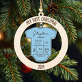 Baby's First Christmas Ornament 2024, Personalized 4D Shake Baby Ornament CF191 - Kindlytoys