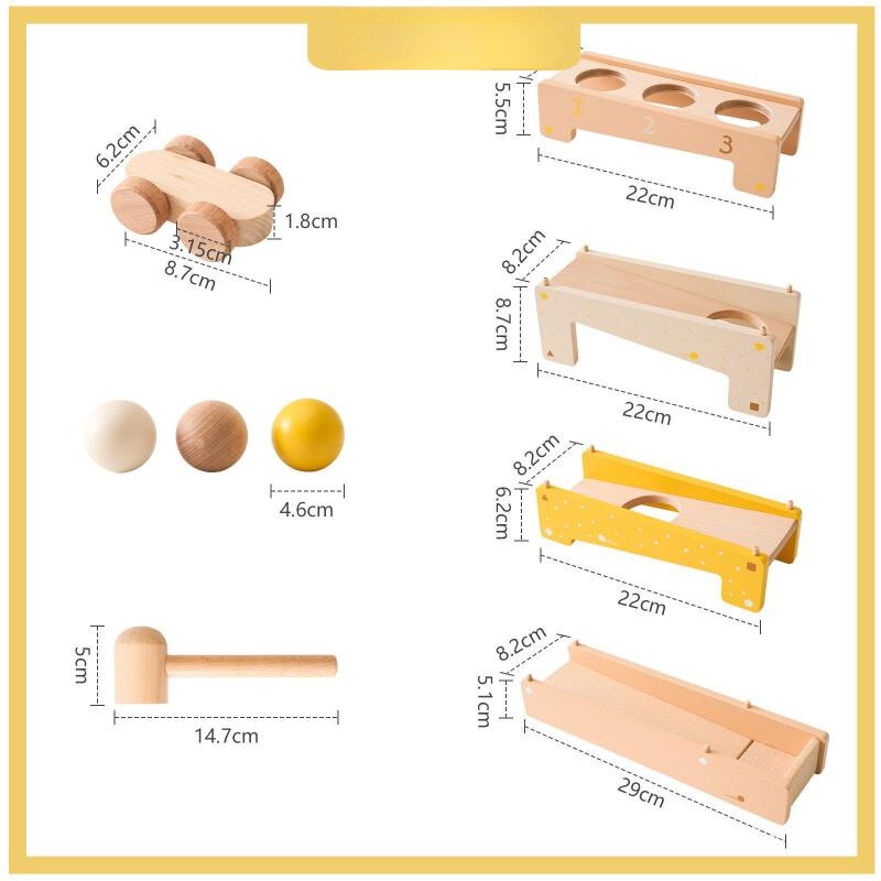 Ball-Pounding Toy Wooden Montessori Toys KL06 - Kindlytoys