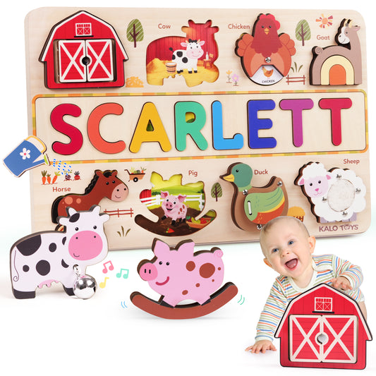 Best toys for 2 year old – personalized wooden name puzzle