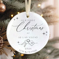 Ceramic New Home Ornament, Personalized First Christmas New Home Ornament CX02-11 - Kindlytoys