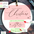 Ceramic New Home Ornament, Personalized First Christmas New Home Ornament CX02-11 - Kindlytoys