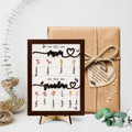 Custom Birth Month Flowers Wooden Sign, Personalized 
