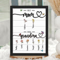 Custom Birth Month Flowers Wooden Sign, Personalized 