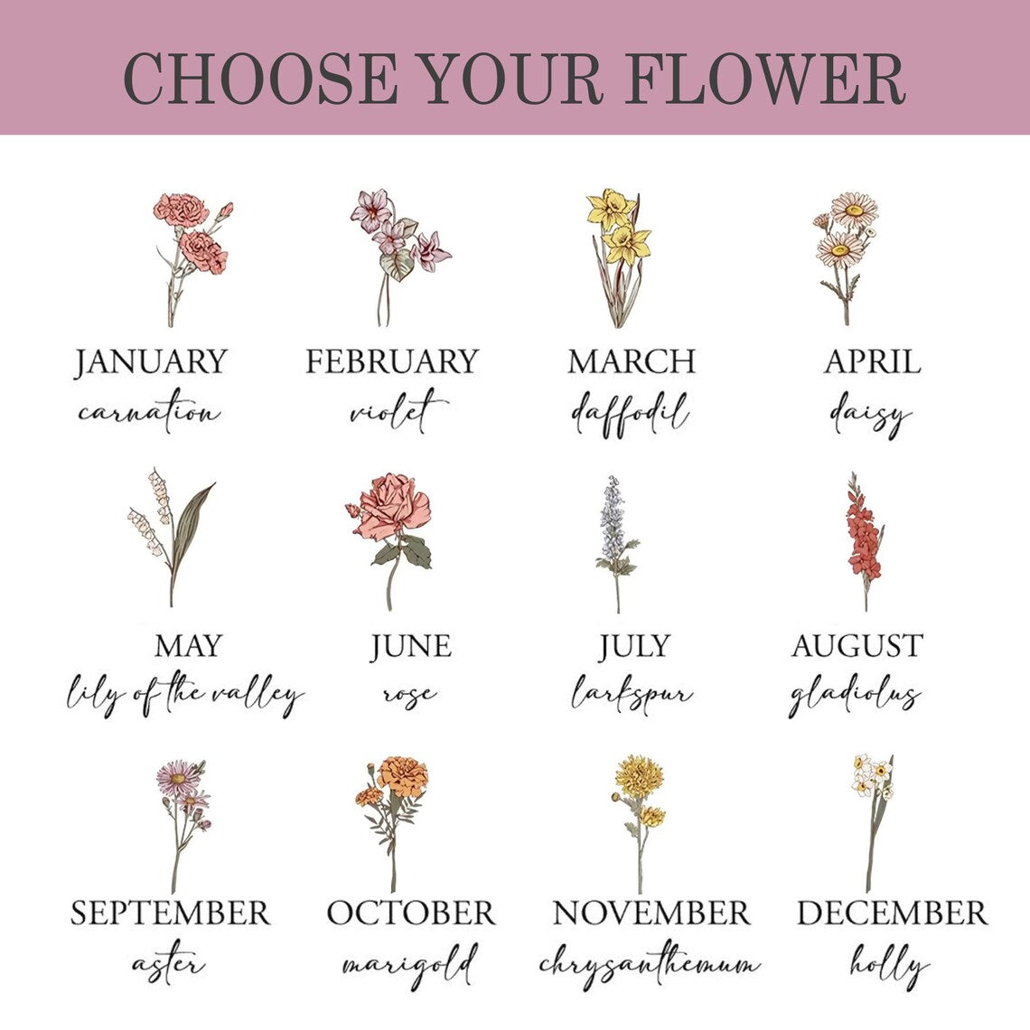 Custom Birth Month Flowers Wooden Sign, Personalized "First Mom Now Grandma" Sign, Unique Mothers Day Gift, Gift for Mom and Grandma MS24 - Kindlytoys